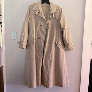 Vintage tan trench coat made in USA